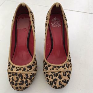 Jeffrey Campbell Animal Print Pony Hair Heels size 6.5